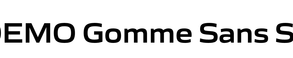  DEMO Gomme Sans SemiBold Regular