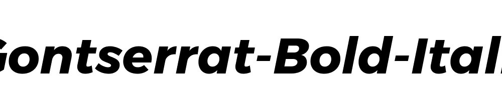 Gontserrat-Bold-Italic