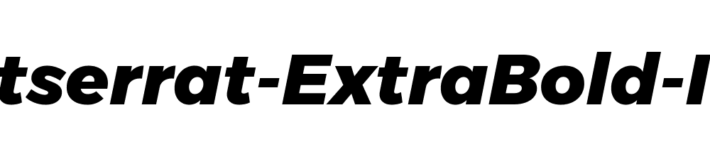 Gontserrat-ExtraBold-Italic