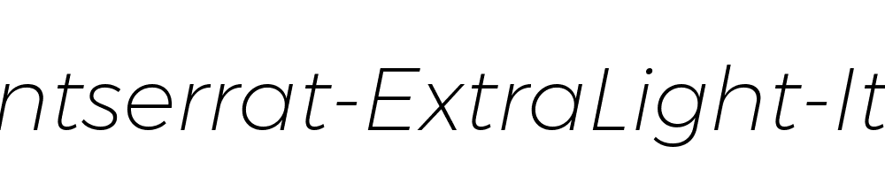 Gontserrat-ExtraLight-Italic