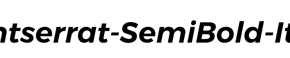 Gontserrat-SemiBold-Italic