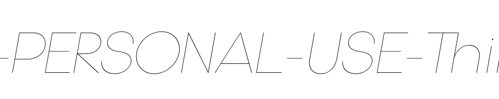 Gonzi-PERSONAL-USE-Thin-Italic