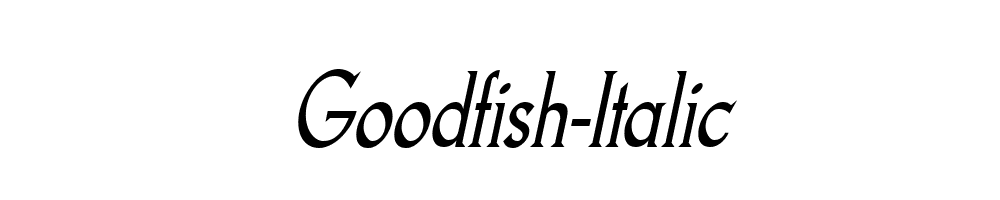 Goodfish-Italic