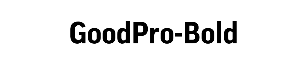 GoodPro-Bold