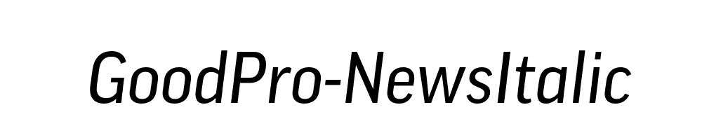 GoodPro-NewsItalic