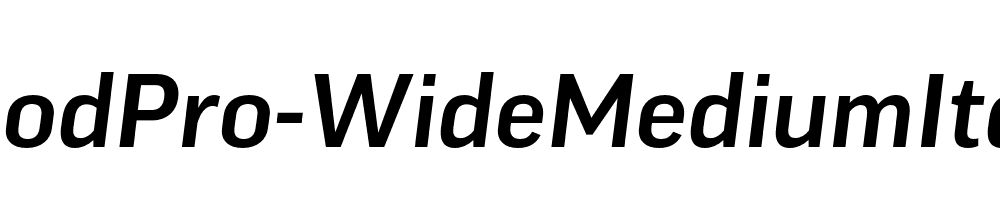 GoodPro-WideMediumItalic