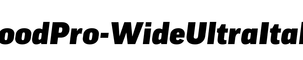 GoodPro-WideUltraItalic