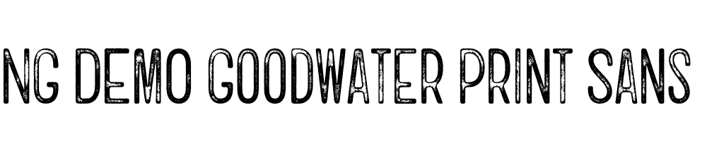  DEMO Goodwater Print Sans 1 Regular