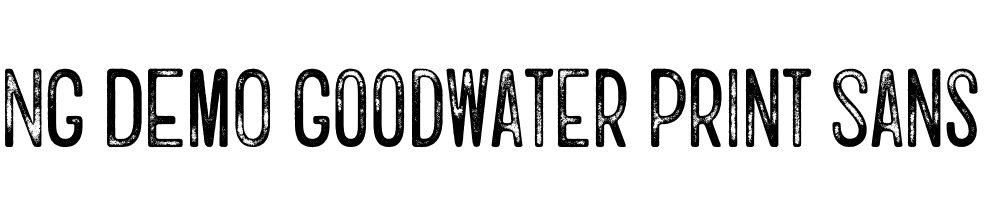  DEMO Goodwater Print Sans 2 Regular