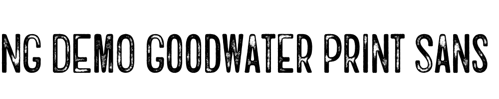  DEMO Goodwater Print Sans 3 Regular