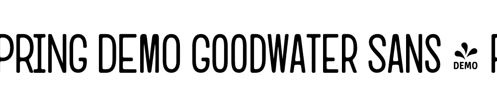  DEMO Goodwater Sans 1 Regular