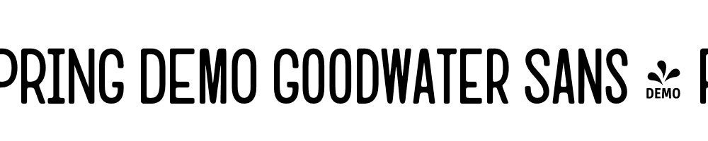  DEMO Goodwater Sans 2 Regular