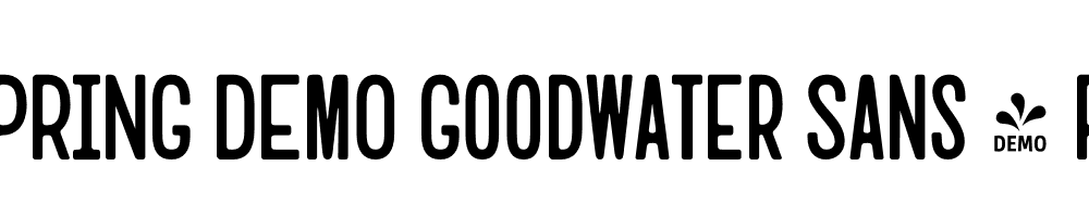  DEMO Goodwater Sans 3 Regular