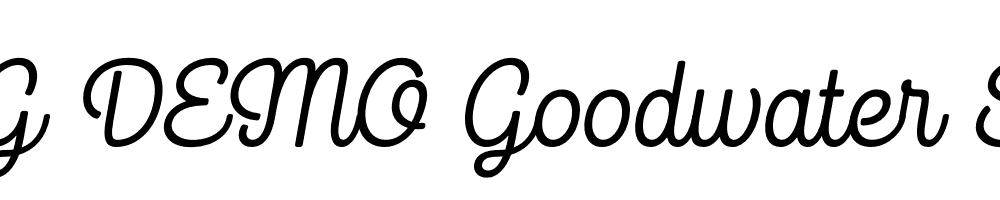  DEMO Goodwater Script 1 Regular