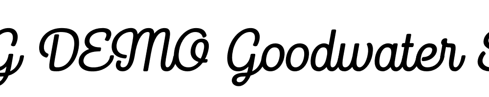  DEMO Goodwater Script 2 Regular