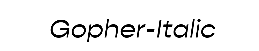 Gopher-Italic