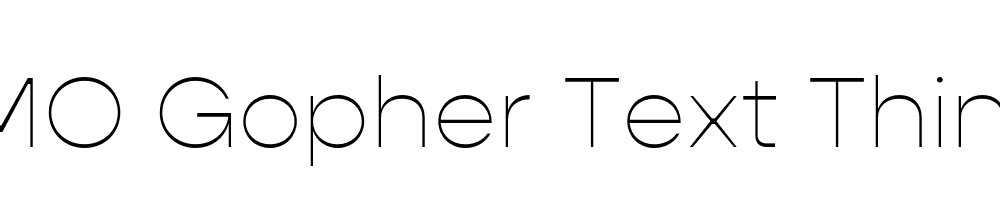 FSP DEMO Gopher Text Thin Regular