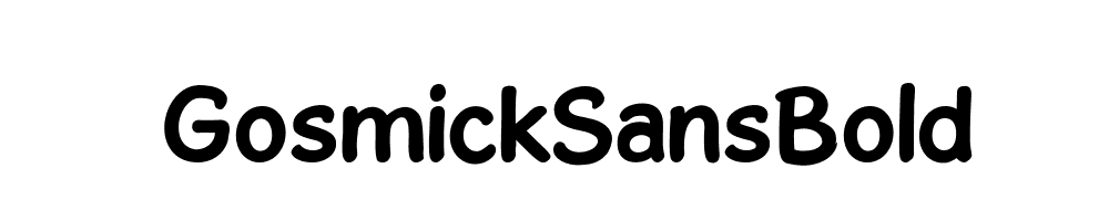 GosmickSansBold