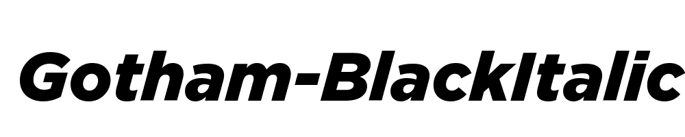 Gotham-BlackItalic