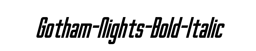 Gotham-Nights-Bold-Italic