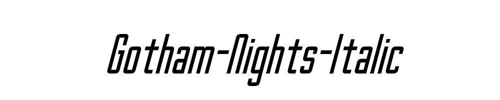 Gotham-Nights-Italic