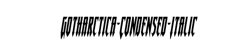 Gotharctica-Condensed-Italic