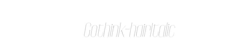 Gothink-hairItalic