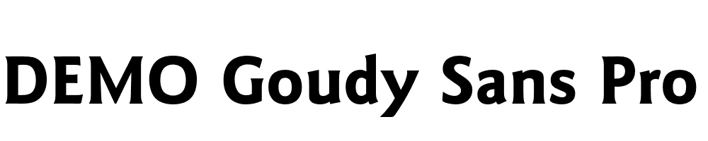 FSP DEMO Goudy Sans Pro Bold