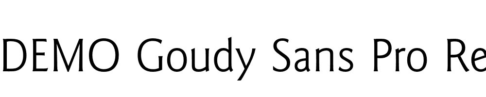 FSP DEMO Goudy Sans Pro Regular