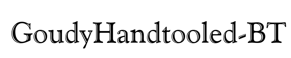 GoudyHandtooled-BT