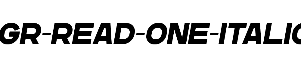 GR-Read-One-Italic