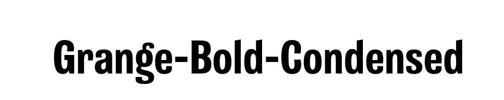 Grange-Bold-Condensed