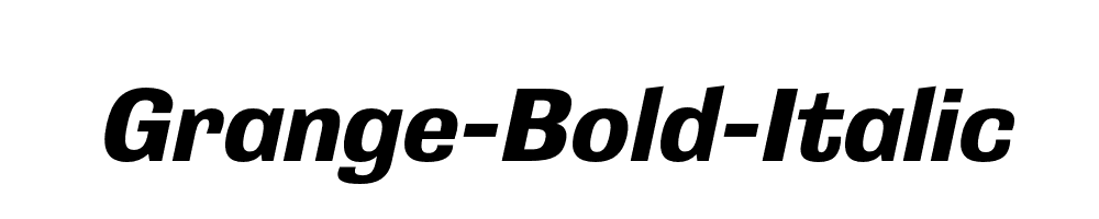 Grange-Bold-Italic