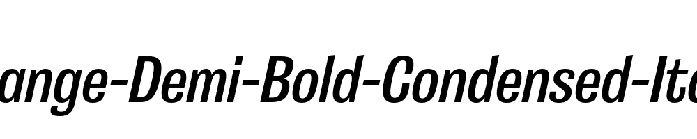 Grange-Demi-Bold-Condensed-Italic