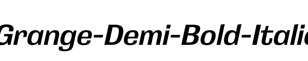 Grange-Demi-Bold-Italic