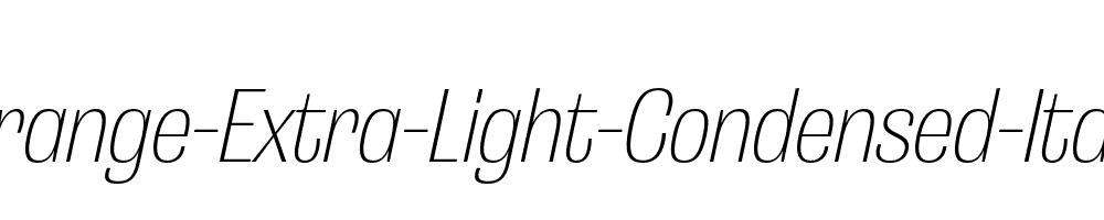 Grange-Extra-Light-Condensed-Italic