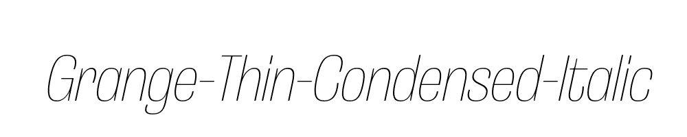 Grange-Thin-Condensed-Italic