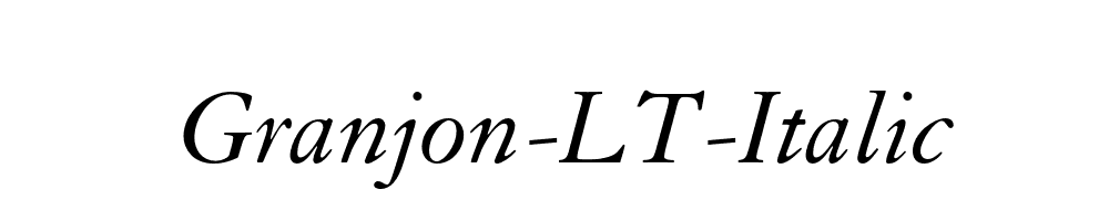 Granjon-LT-Italic