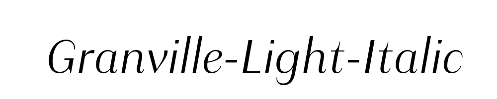 Granville-Light-Italic