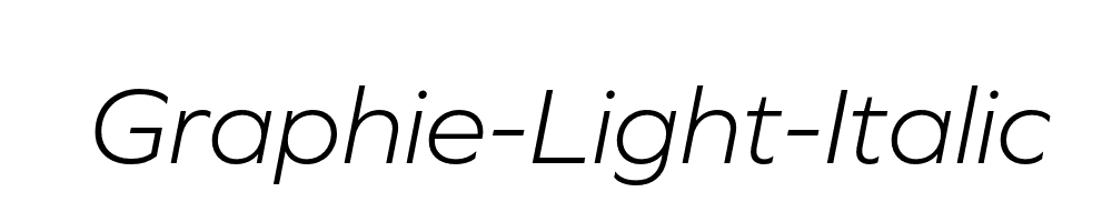 Graphie-Light-Italic