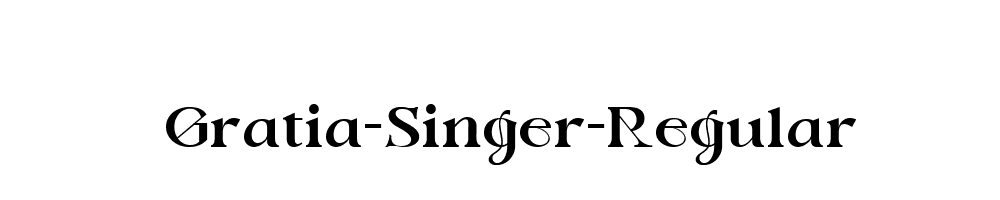 Gratia-Singer-Regular