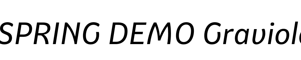  DEMO Graviola Italic