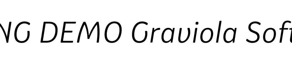  DEMO Graviola Soft Book Italic