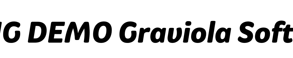  DEMO Graviola Soft Heavy Italic