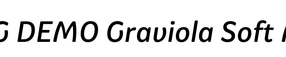  DEMO Graviola Soft Medium Italic