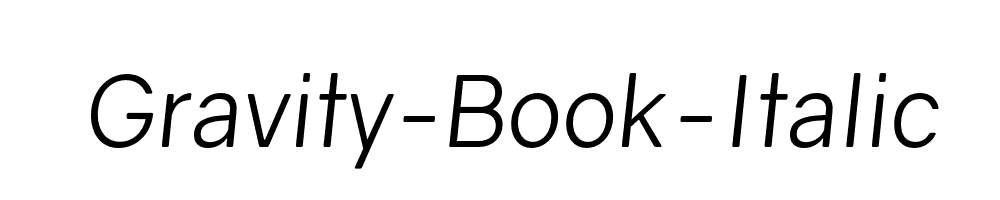 Gravity-Book-Italic