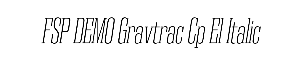 FSP DEMO Gravtrac Cp El Italic