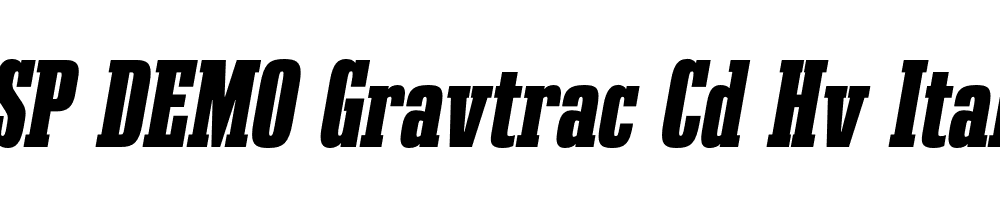 FSP DEMO Gravtrac Cd Hv Italic