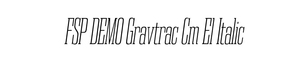 FSP DEMO Gravtrac Cm El Italic