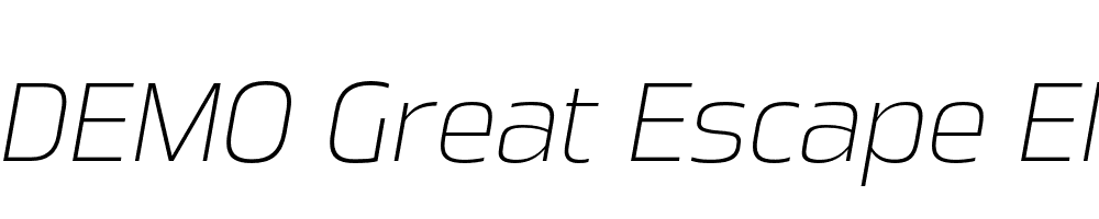 FSP DEMO Great Escape El Italic